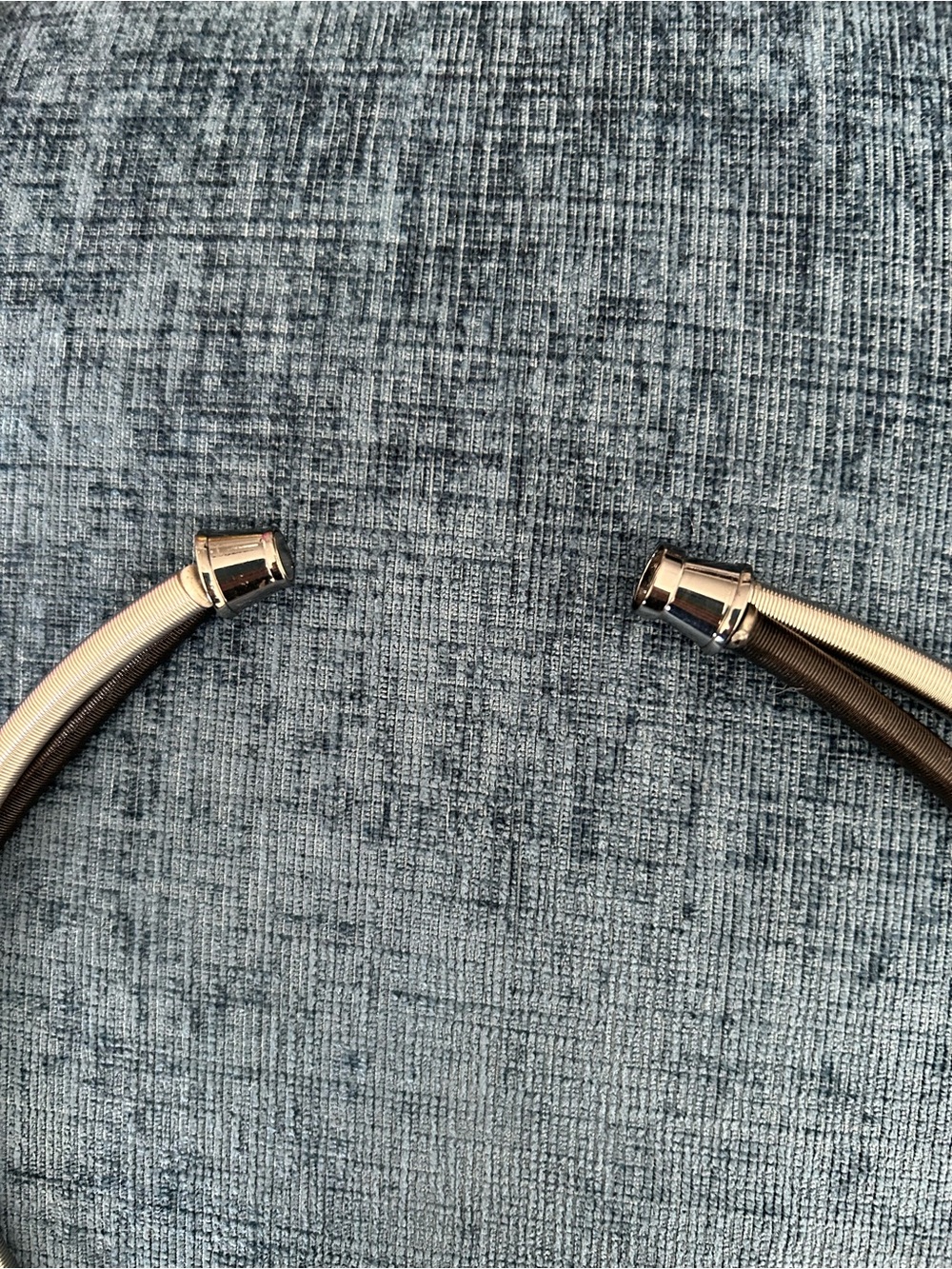 Black and Gold Double-Strand Tubular Necklace. Worn once. - Picture 2 of 3